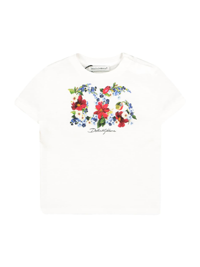 Dolce & Gabbana Babies' Kids T-shirt For Girls In White