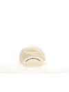 Balenciaga Logo Hat In Chalky White/black W