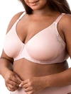 Elila Raya Smooth Lace Spacer Bra In Dusty Rose