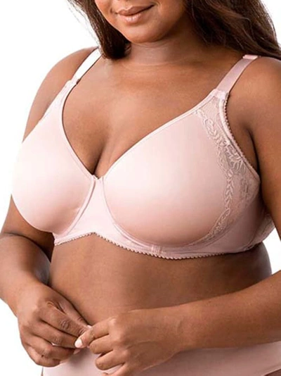Elila Raya Smooth Lace Spacer Bra In Dusty Rose
