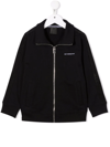 Givenchy Embroidered Logo Track Jacket In Black