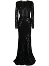 Dolce & Gabbana Sequin-embellished Mermaid-cut Dress In Black
