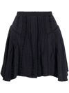 Isabel Marant Étoile Jorena Asymmetric-hem Mini Skirt In Black