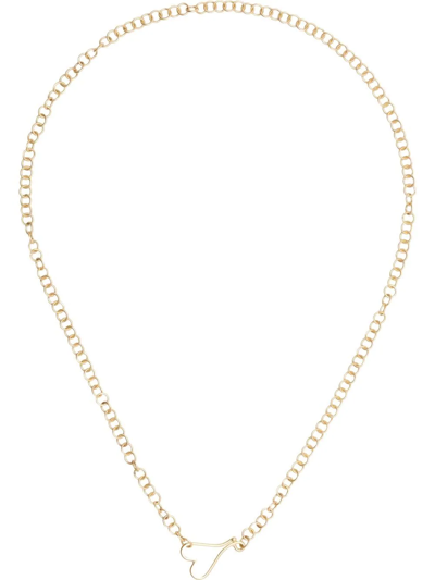 Alexa De La Cruz Heart-charm Chain Necklace In Gold