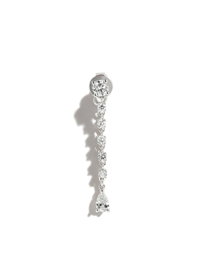 Anita Ko 18kt White Gold Olivia Diamond Earring In Silver