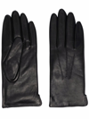 Aspinal Of London Slip-on Leather Gloves In Schwarz