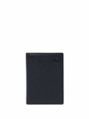 ASPINAL OF LONDON PEBBLED-EFFECT DOUBLE FOLD WALLET