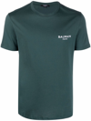 Balmain Logo-print Regular-fit Cotton-jersey T-shirt In Green