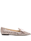 Jimmy Choo Gala Ballerina Shoes In Pink