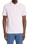 VERSACE MEDUSA APPLIQUÉ COTTON POLO SHIRT