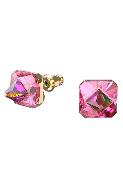 Swarovski Ortyx Stud Earrings In Pink