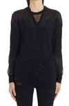 Dolce & Gabbana Lace-trimmed Cashmere-blend Cardigan In Nero
