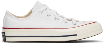 Converse White Chuck 70 Sneakers In White/garnet
