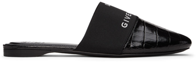 Givenchy Black Bedford Mules In 001 Black