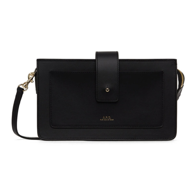 Apc Black Albane Clutch Bag In Lzz Black