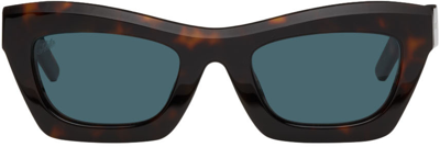 Akila Tortoiseshell Zombie Sunglasses In Tortoise Frame / Tea