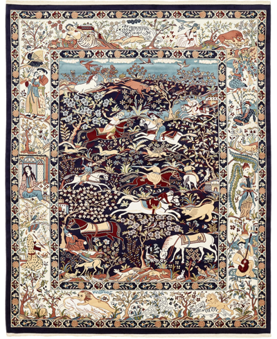Bayshore Home Zara Zar3 8' X 10' Area Rug In Navy Blue