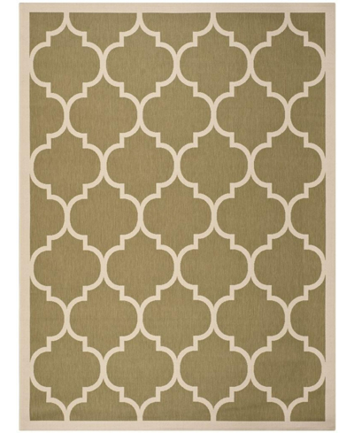 Safavieh Courtyard Cy6914 Green And Beige 9' X 12' Outdoor Area Rug