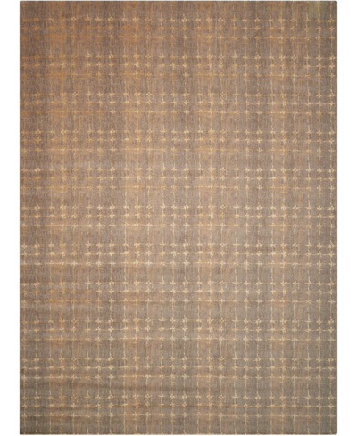 Nourison Silken Allure Slk07 Gray 5'6" X 8' Area Rug