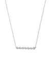 DANA REBECCA DESIGNS 14KT WHITE GOLD LULU JACK DIAMOND NECKLACE