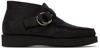 ENGINEERED GARMENTS BLACK SEBAGO EDITION SUEDE RING DESERT BOOTS