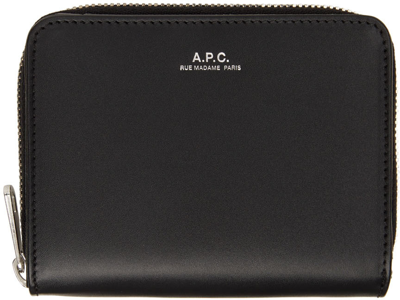 Apc Black Emmanuelle Compact Wallet