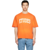 Etudes Studio Orange Spirit 'études' University T-shirt In Orange