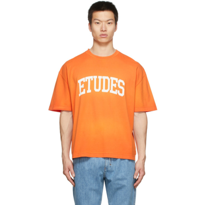 Etudes Studio Orange Spirit 'études' University T-shirt