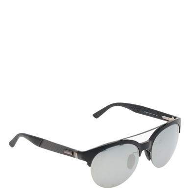 Pre-owned Gucci Black/grey Mirrored Gg 1069/s Aviator Sunglasses