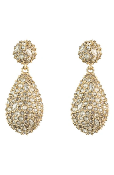 Alexis Bittar Pavé Pod Drop Earrings In Crystal/ Gold