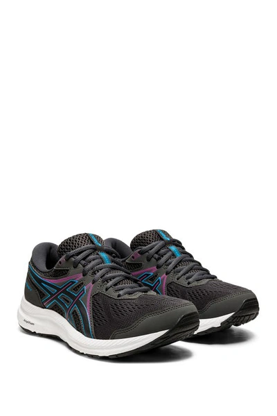 Asics Gel-contend 7 Sneaker In Graphite Grey/digital Aqua