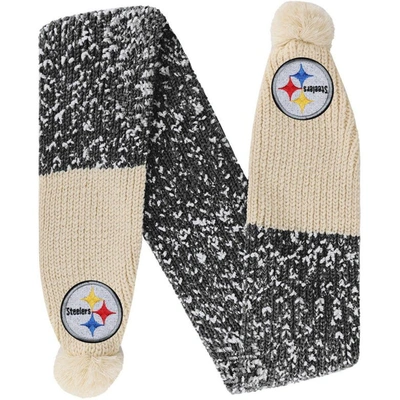FOCO PITTSBURGH STEELERS CONFETTI SCARF WITH POM