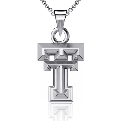 DAYNA DESIGNS TEXAS TECH RED RAIDERS SILVER SMALL PENDANT NECKLACE