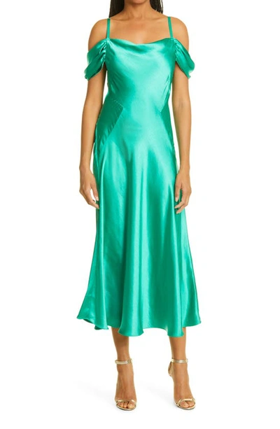 ted baker green midi dress Shop Talyahh Crepe Jersey Button Down Collared Midi Dress Dk-Greenfor Women  Online main image 1