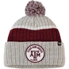 47 '47 GRAY TEXAS A&M AGGIES HOLCOMB CUFFED KNIT HAT WITH POM
