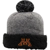 Top Of The World Women's Black Minnesota Golden Gophers Snug Cuffed Knit Hat With Pom In Black