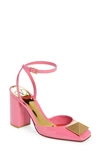 Valentino Garavani Roman Stud Leather Slingback Pumps In Pink