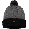 TOP OF THE WORLD TOP OF THE WORLD BLACK ARIZONA STATE SUN DEVILS SNUG CUFFED KNIT HAT WITH POM