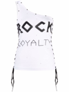 Stella Mccartney Rock Royalty One-shoulder Lace-up Top In White