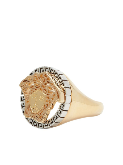 Versace 'medusa' Seal Ring In Oro