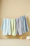 Anthropologie Baker Stripe Dish Towels, Set Of 4 By  In Green Size Set Of 4