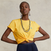 Polo Ralph Lauren Cotton Crewneck Tee In Yellowfin