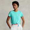 Polo Ralph Lauren Cotton Crewneck Tee In French Turquoise