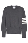 Thom Browne Crewneck Sweatshirt In Med Grey