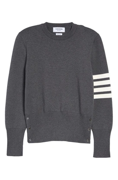 Thom Browne Crewneck Sweatshirt In Grey