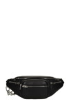 ALEXANDER WANG ATTICA SOFT WAIST BAG IN BLACK LEATHER