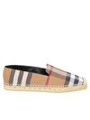Burberry Icon Stripe Square-toe Espadrilles In Brown
