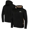 DUNBROOKE DUNBROOKE BLACK/REALTREE CAMO SEATTLE SEAHAWKS DECOY TECH FLEECE FULL-ZIP HOODIE