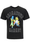 Market X The Simpsons Family Og T-shirt In Black (black)