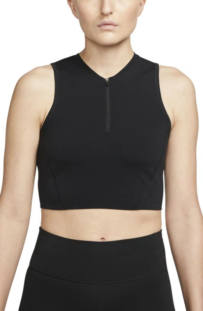 Nike Women's  Pro Dri-fit Cropped Tank Top In Black